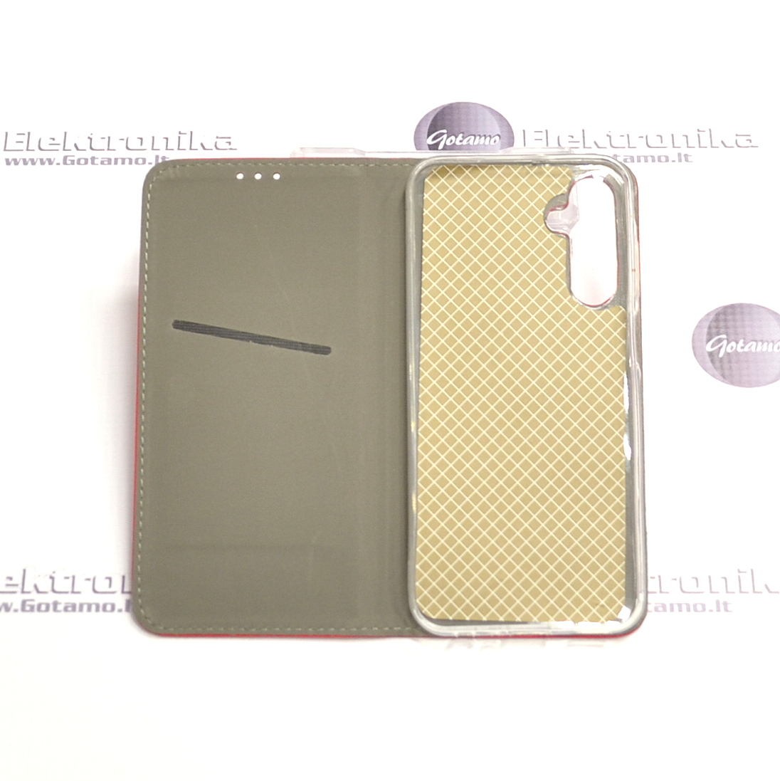 Re-Grid magnetinis dėklas Samsung Galaxy A25 telefonui raudonos spalvos 4 Re-Grid magnetinis dėklas Samsung Galaxy A25 – nuotrauka 4