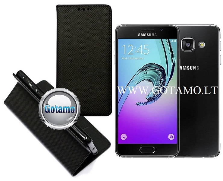 Re-Grid magnetinis dėklas Samsung Galaxy A3 (2016) juodos spalvos