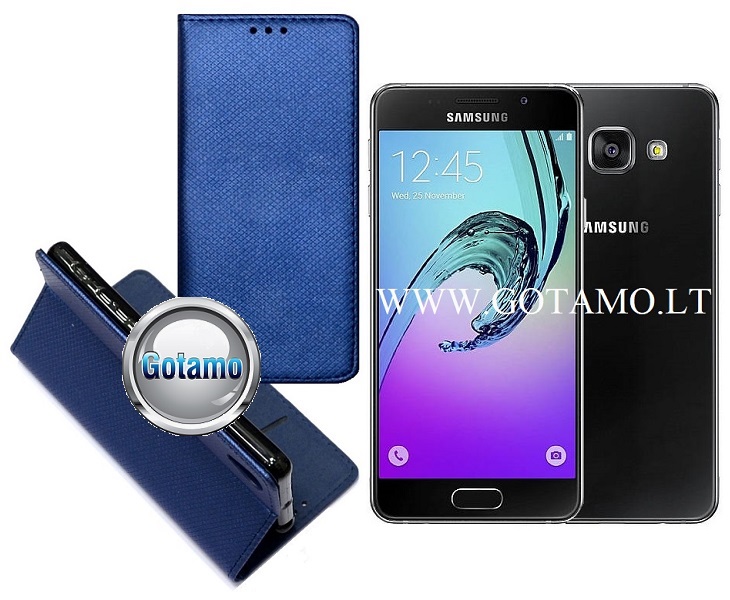 Re-Grid magnetinis dėklas Samsung Galaxy A3 (2016) mėlynos spalvos
