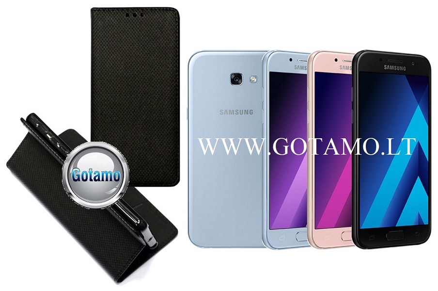 Re-Grid magnetinis dėklas Samsung Galaxy A5 (2017) juodos spalvos