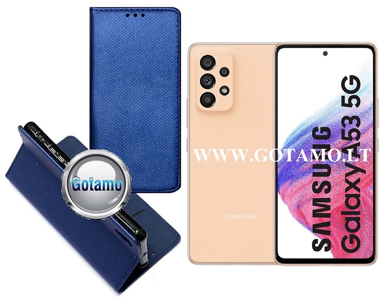 Re-Grid magnetinis dėklas Samsung Galaxy A53 5G mėlynos spalvos
