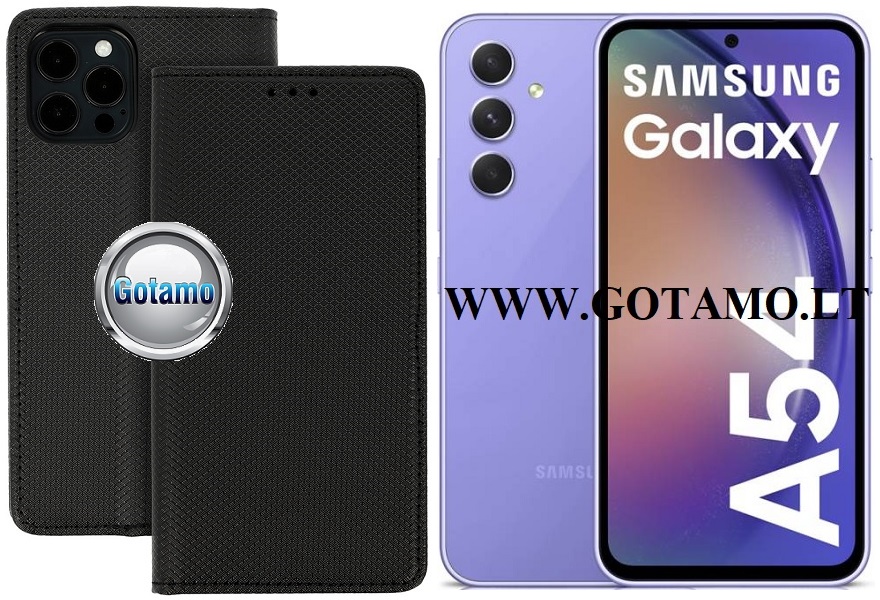 Re-Grid magnetinis dėklas Samsung Galaxy A54 juodos spalvos