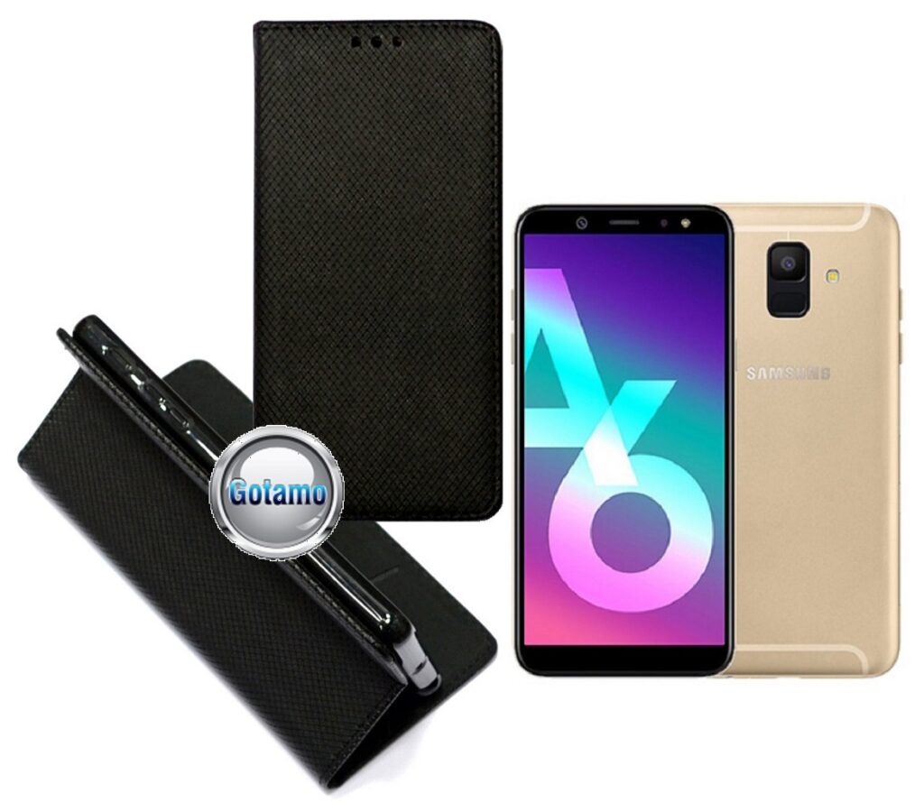 Re-Grid magnetinis dėklas Samsung Galaxy A6 (2018) juodos spalvos