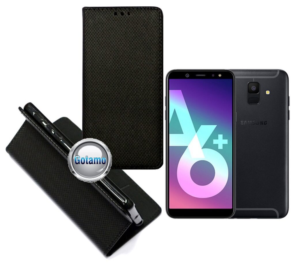 Re-Grid magnetinis dėklas Samsung Galaxy A6 Plus (2018) juodos spalvos