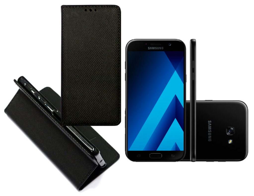 Re-Grid magnetinis dėklas Samsung Galaxy A7 (2017) juodos spalvos
