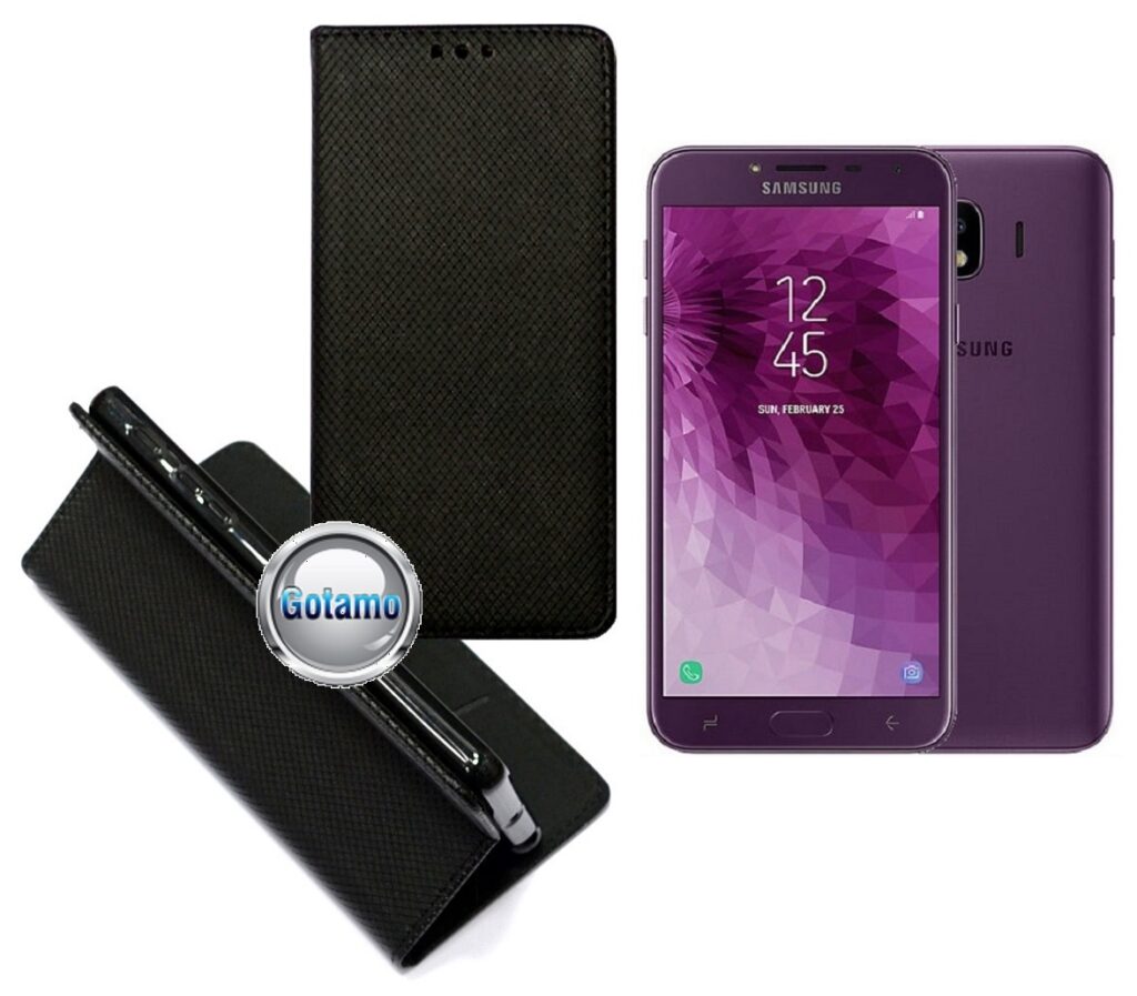 Re-Grid magnetinis dėklas Samsung Galaxy J4 (2018) juodos spalvos