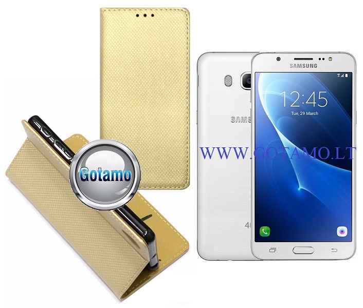 Re-Grid magnetinis dėklas Samsung Galaxy J5 (2016) aukso spalvos