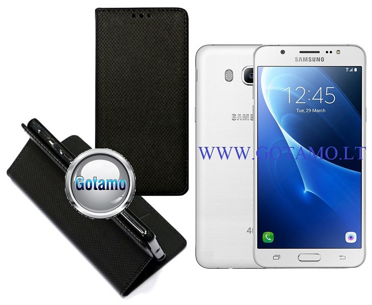Re-Grid magnetinis dėklas Samsung Galaxy J5 (2016) juodos spalvos