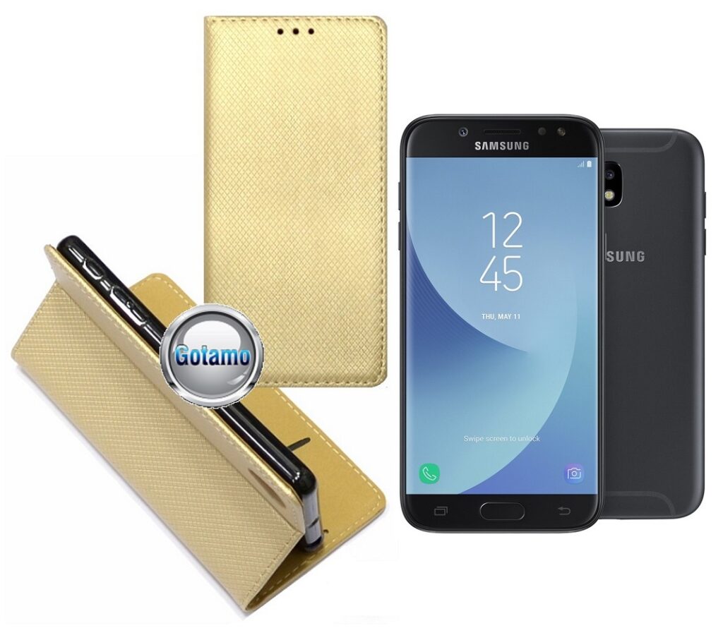 Re-Grid magnetinis dėklas Samsung Galaxy J5 (2017) J5 Pro aukso spalvos