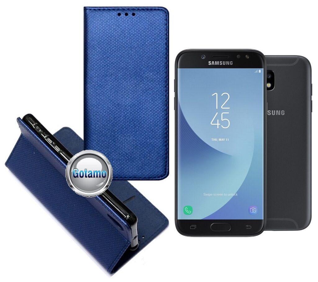Re-Grid magnetinis dėklas Samsung Galaxy J5 (2017) J5 Pro mėlynos spalvos