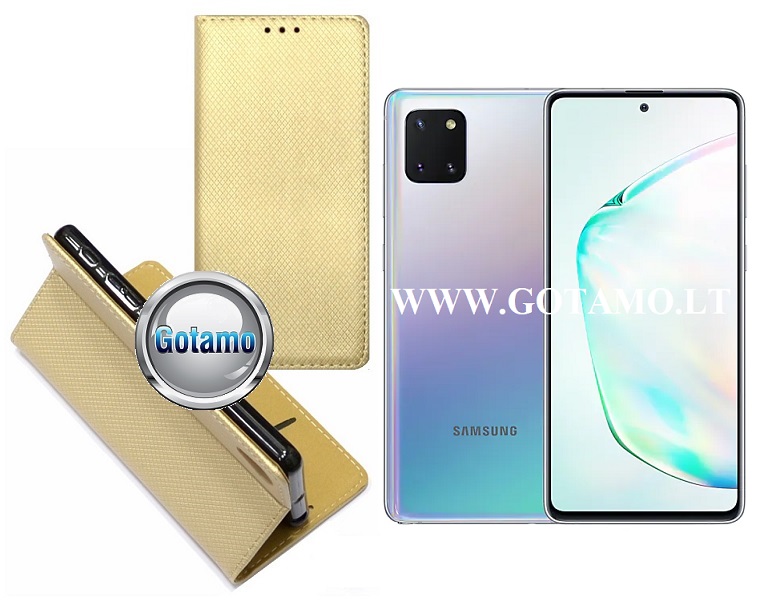 Re-Grid magnetinis dėklas Samsung Galaxy Note 10 Lite aukso spalvos