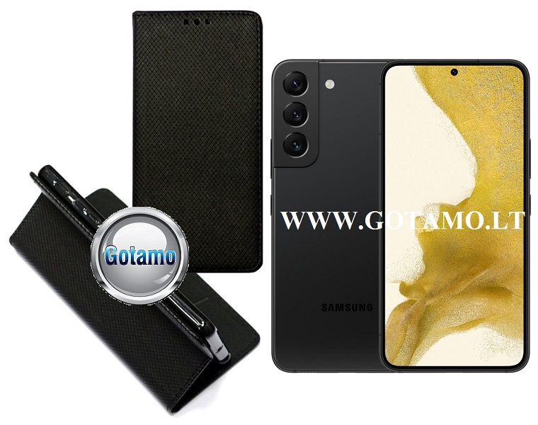 Re-Grid magnetinis dėklas Samsung Galaxy S22 5G juodos spalvos