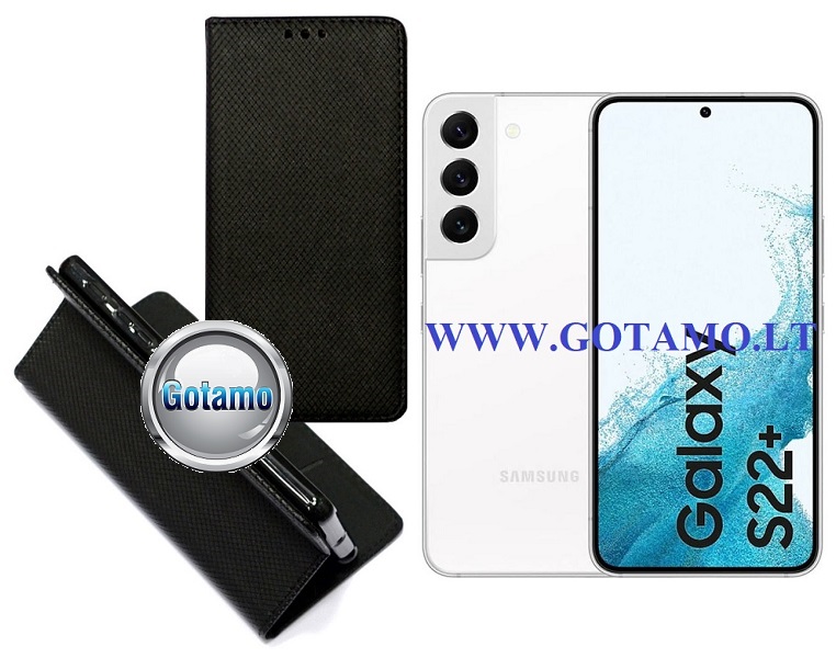 Re-Grid magnetinis dėklas Samsung Galaxy S22+ 5G juodos spalvos