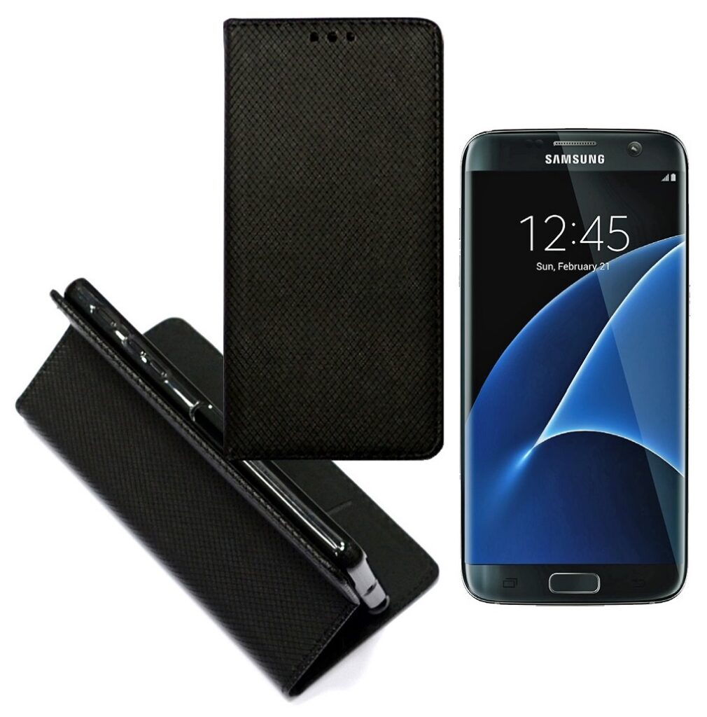 Re-Grid magnetinis dėklas Samsung Galaxy S7 edge mobiliajam juodos spalvos