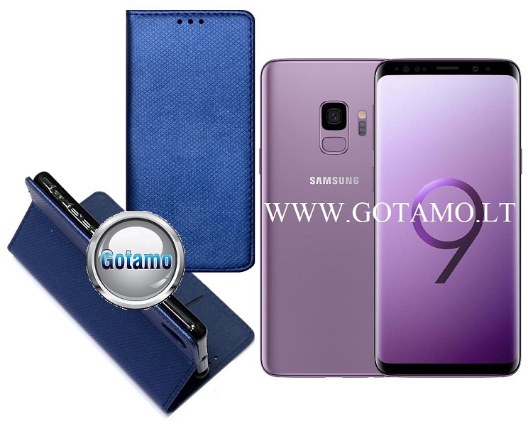 Re-Grid magnetinis dėklas Samsung Galaxy S9 mėlynos spalvos