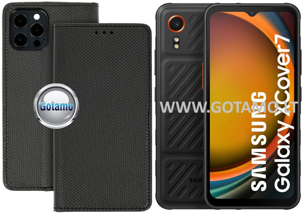 Re-Grid magnetinis dėklas Samsung Galaxy Xcover 7 juodos spalvos