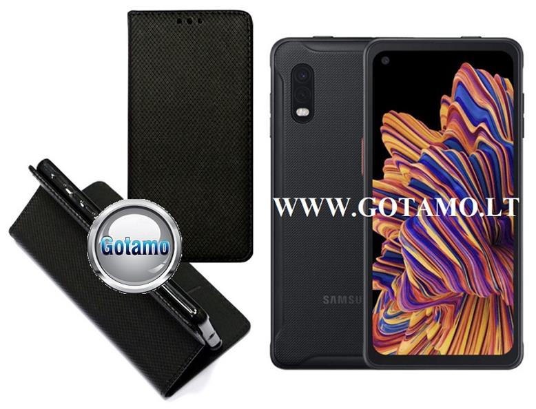 Re-Grid magnetinis dėklas Samsung Galaxy Xcover Pro juodos spalvos