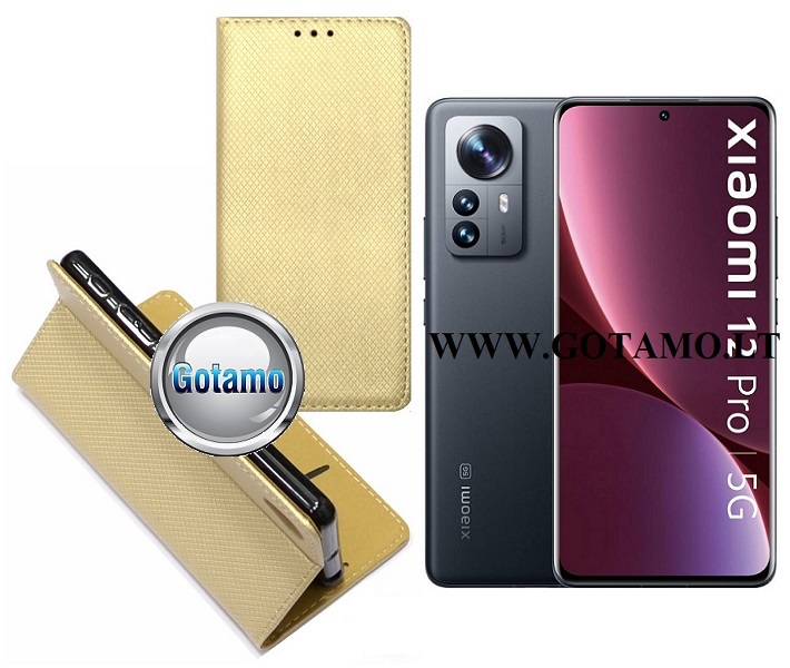 Re-Grid magnetinis dėklas Xiaomi 12 Pro, Xiaomi 12S Pro telefonams aukso spalvos