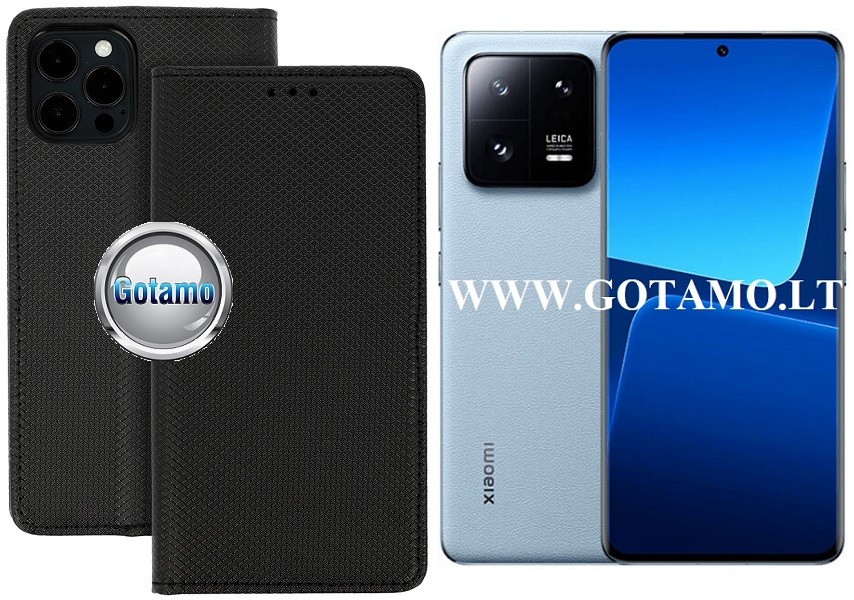Re-Grid magnetinis dėklas Xiaomi 13 Pro telefonui juodos spalvos