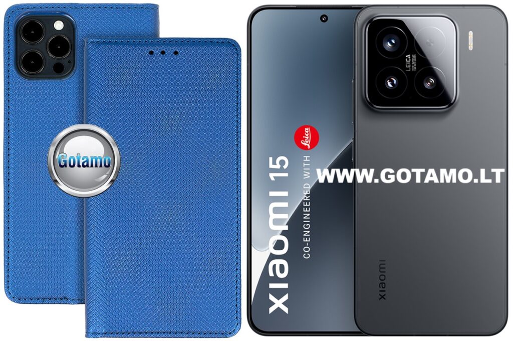 Re-Grid magnetinis dėklas Xiaomi 15 telefonui mėlynos spalvos
