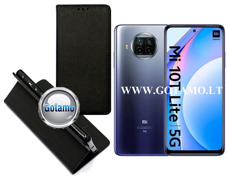 Re-Grid magnetinis dėklas Xiaomi Mi 10T Lite 5G telefonams juodos spalvos