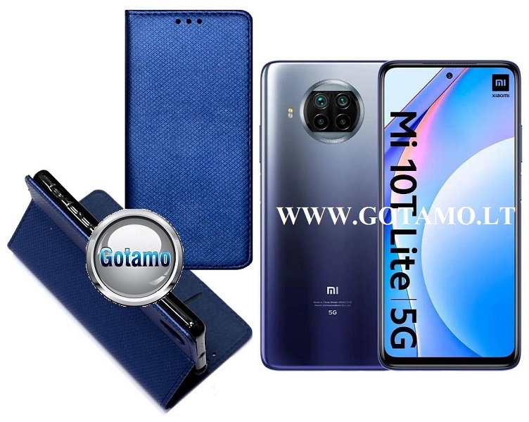 Re-Grid magnetinis dėklas Xiaomi Mi 10T Lite 5G telefonams mėlynos spalvos