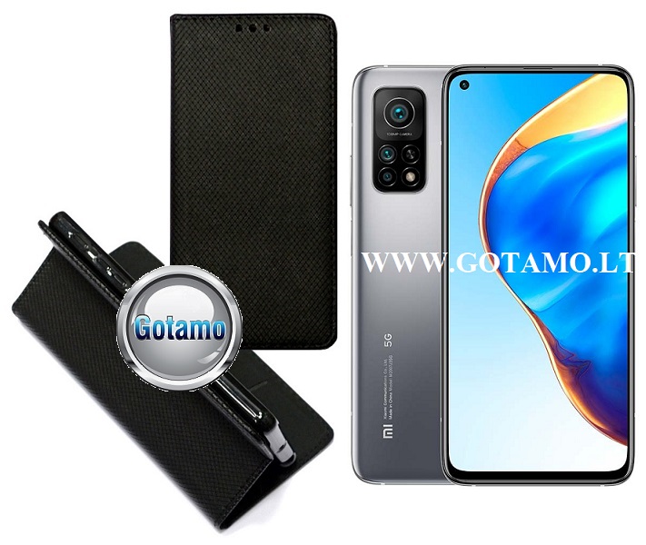 Re-Grid magnetinis dėklas Xiaomi Mi 10T, Xiaomi Mi 10T Pro telefonams juodos spalvos