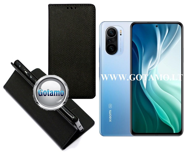Re-Grid magnetinis dėklas Xiaomi Mi 11i, Xiaomi Mi 11X, Xiaomi Mi 11X Pro, Xiaomi Poco F3 telefonams juodos spalvos