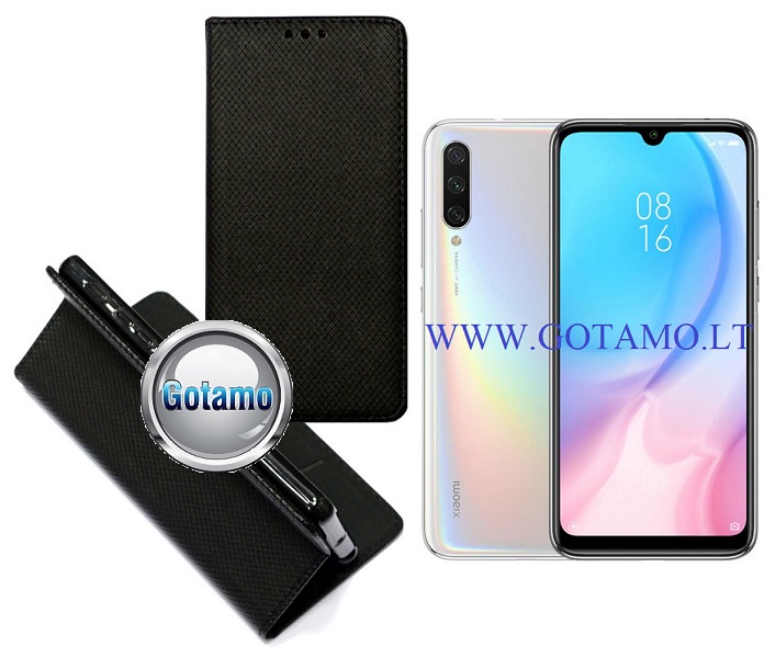 Re-Grid magnetinis dėklas Xiaomi Mi A3 telefonams juodos spalvos