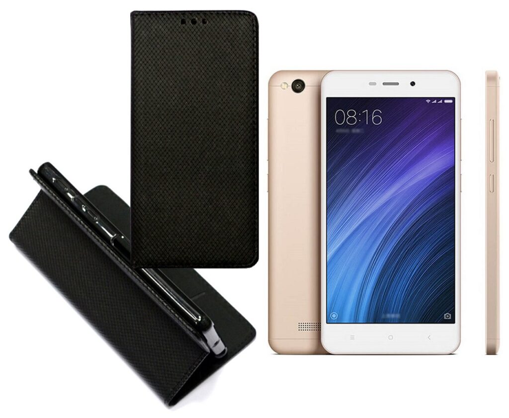 Re-Grid magnetinis dėklas Xiaomi Redmi 4A mobiliesiems telefonams juodos spalvos