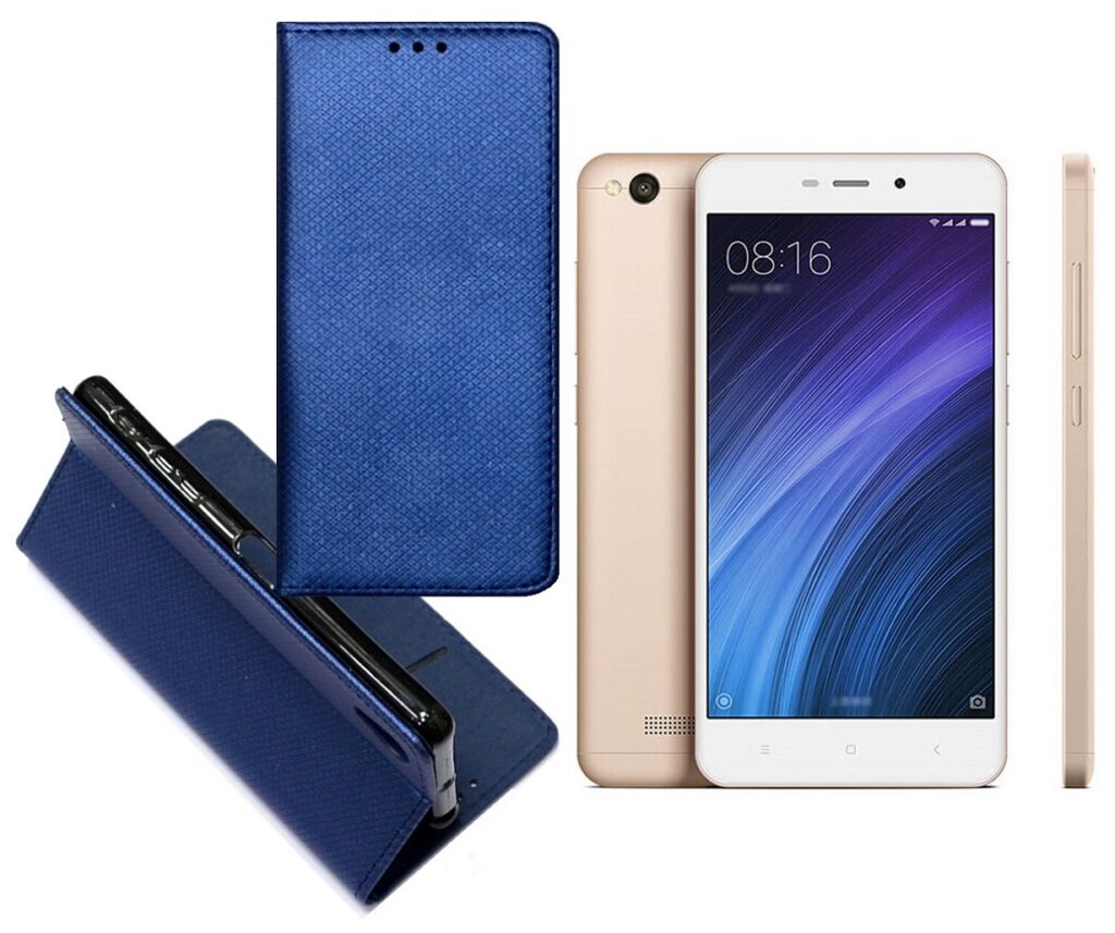 Re-Grid magnetinis dėklas Xiaomi Redmi 4A mobiliesiems telefonams mėlynos spalvos