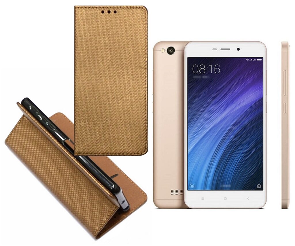 Re-Grid magnetinis dėklas Xiaomi Redmi 4A mobiliesiems telefonams vario spalvos