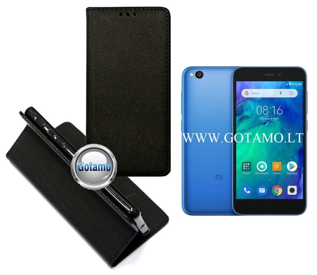 Re-Grid magnetinis dėklas Xiaomi Redmi Go telefonams juodos spalvos