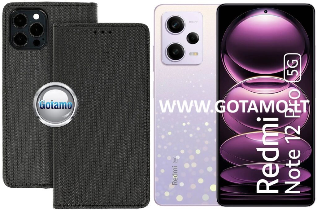Re-Grid magnetinis dėklas Xiaomi Redmi Note 12 Pro, Xiaomi Poco X5 Pro telefonams juodos spalvos