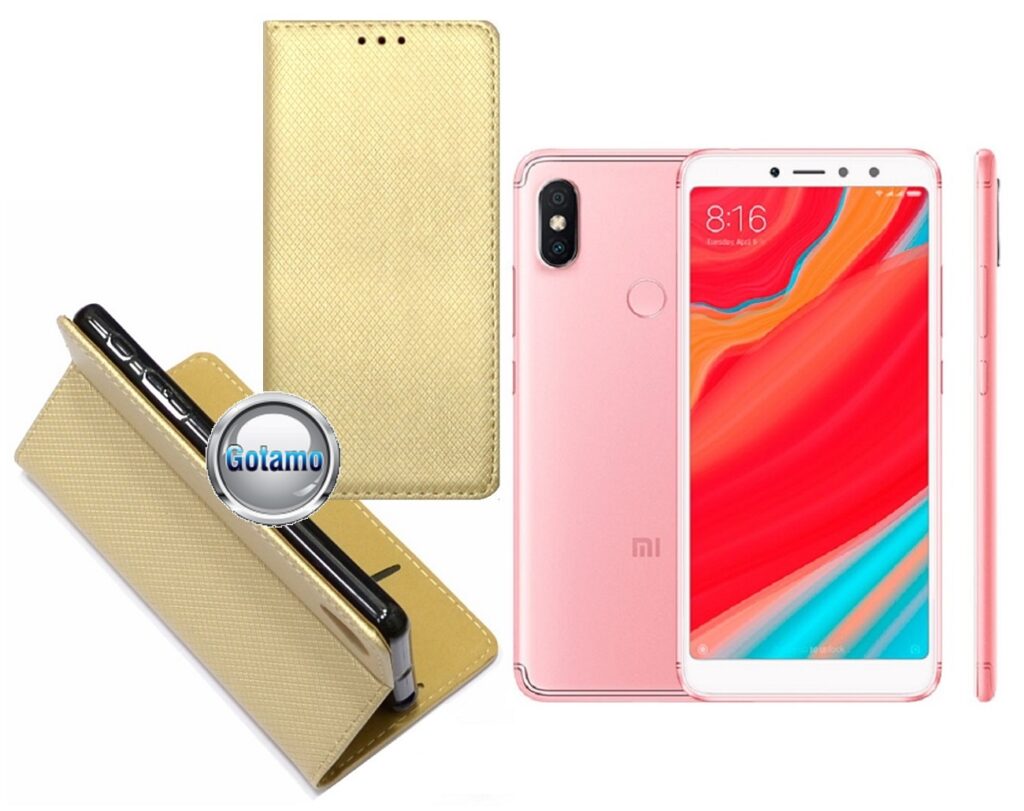 Re-Grid magnetinis dėklas Xiaomi Redmi S2 telefonams aukso spalvos