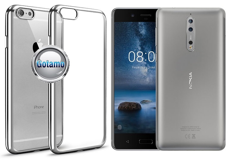 ReColor dėklas nugarėlė Nokia 8 sidabrinė