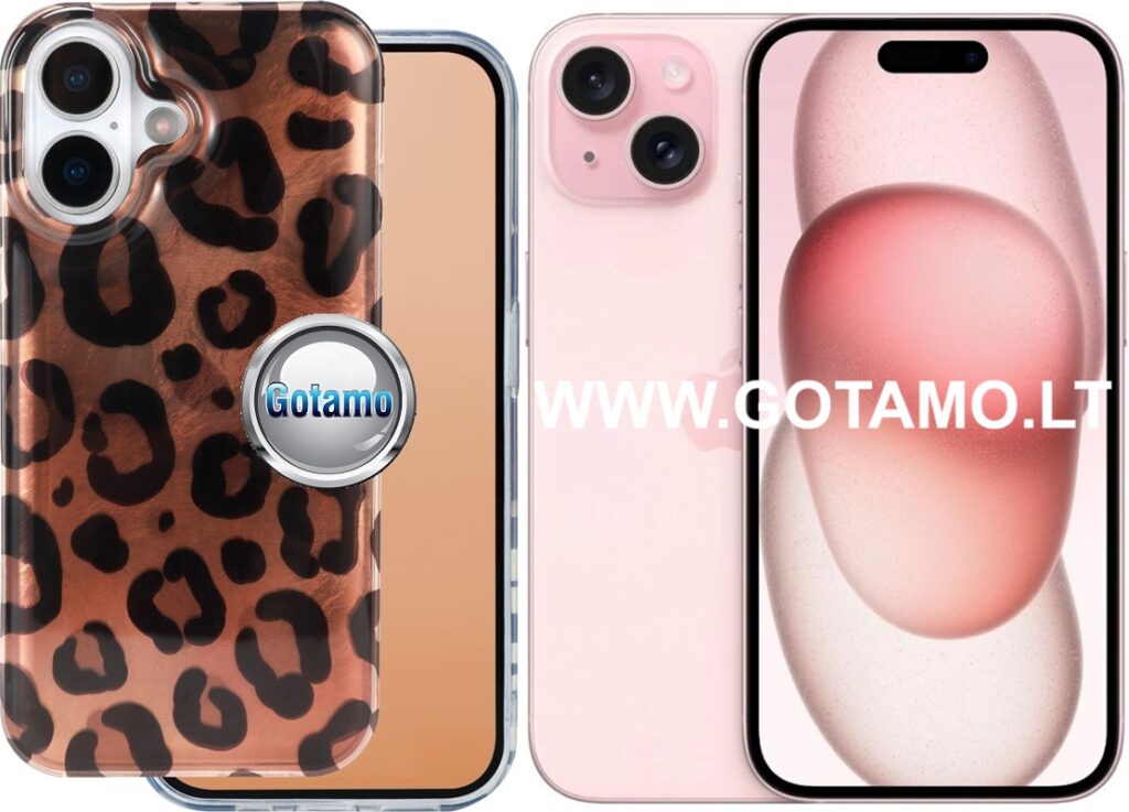 Safari cinnamon leopard deklas Apple iPhone 15