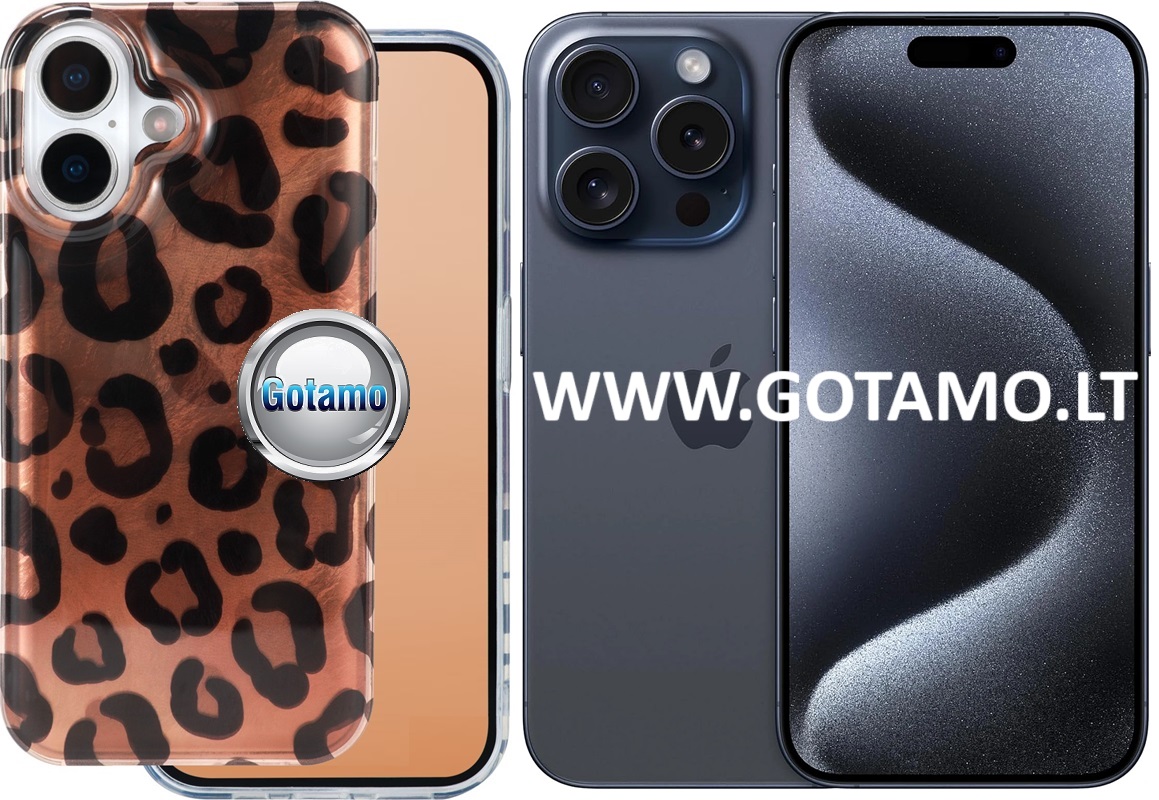 Safari Cinnamon Leopard dėklas nugarėlė Apple iPhone 15 Pro 1 Safari cinnamon leopard deklas Apple iPhone 15 pro