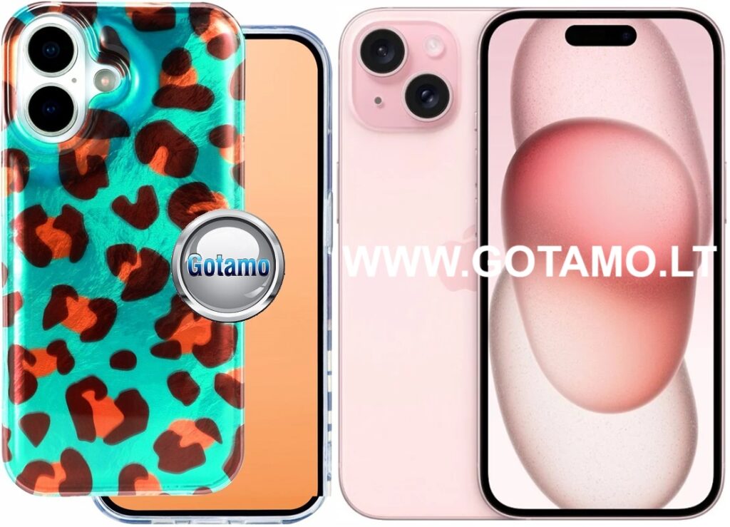 Safari mint leopard deklas Apple iPhone 15