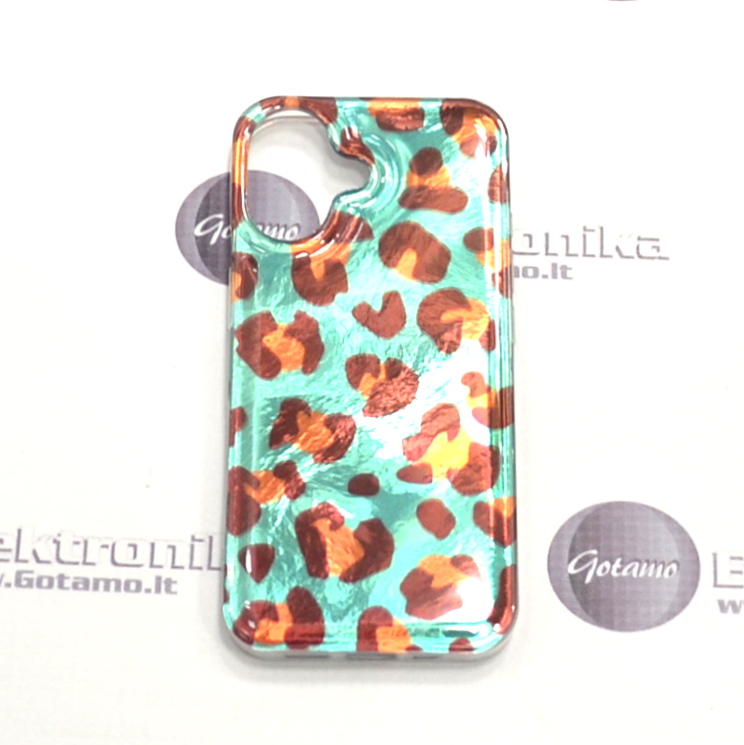 Safari Mint Leopard dėklas nugarėlė Apple iPhone 17 2 Safari mint leopard deklas Apple iPhone 17 2