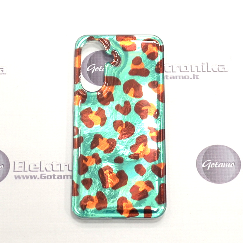 Safari Mint Leopard dėklas nugarėlė Samsung Galaxy A56 2 Safari Mint Leopard dėklas Samsung Galaxy A56 – nuotrauka 2