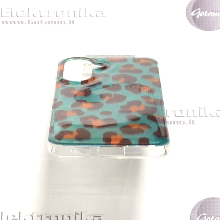 Safari Mint Leopard dėklas nugarėlė Samsung Galaxy A57 4 Safari Mint Leopard dėklas Samsung Galaxy A57 – nuotrauka 4