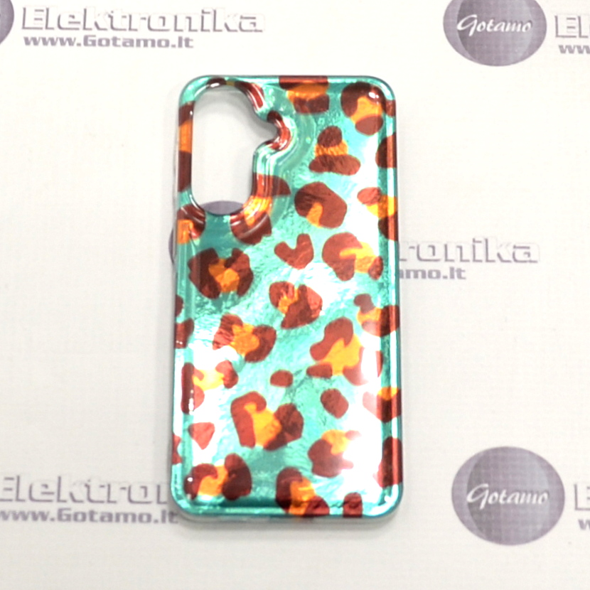 Safari Mint Leopard dėklas nugarėlė Samsung Galaxy A57 2 Safari Mint Leopard dėklas Samsung Galaxy A57 – nuotrauka 2