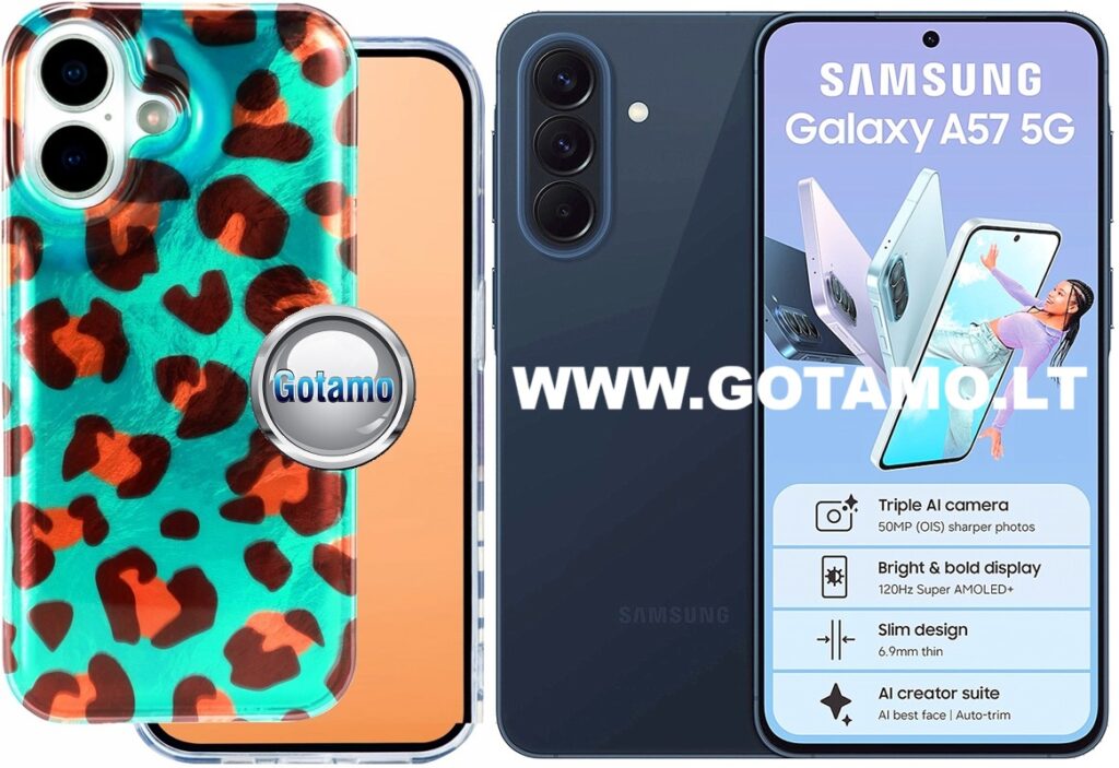 Safari Mint Leopard dėklas Samsung Galaxy A57