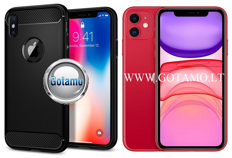 Siege deklas Apple iPhone 11 juodos
