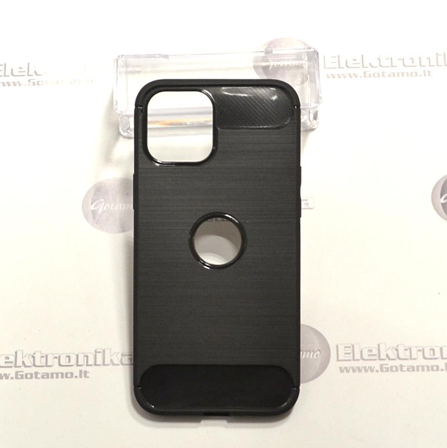 Siege dėklas nugarėlė Apple iPhone 12 Pro Max mobiliesiems telefonams juodos spalvos 2 Siege deklas Apple iPhone 12 pro max juodos 2