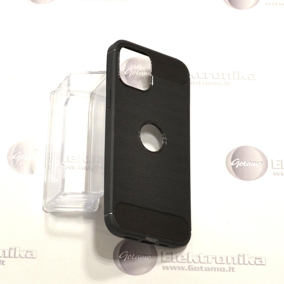 Siege dėklas nugarėlė Apple iPhone 12 Pro Max mobiliesiems telefonams juodos spalvos 4 Siege deklas Apple iPhone 12 pro max juodos 4