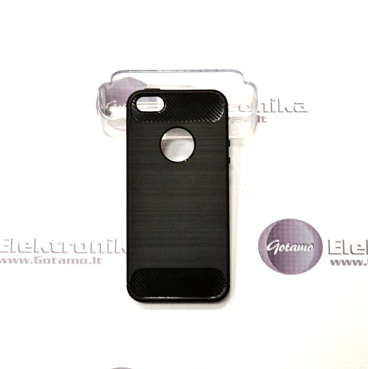 Siege dėklas nugarėlė Apple iPhone 5 5s SE mobiliesiems telefonams juodos spalvos 2 Siege deklas Apple iPhone 5 5s se juodos 2