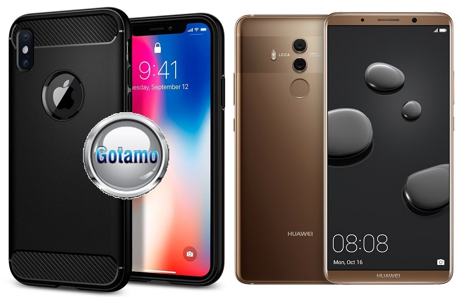 Siege dėklas nugarėlė Huawei Mate 10 Pro mobiliesiems telefonams juodos spalvos