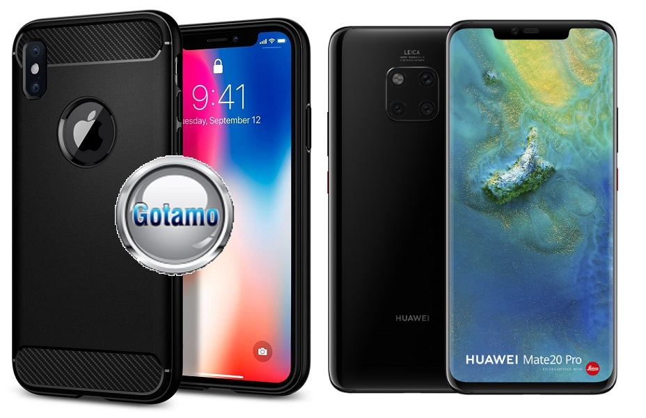 Siege dėklas nugarėlė Huawei Mate 20 Pro mobiliesiems telefonams juodos spalvos